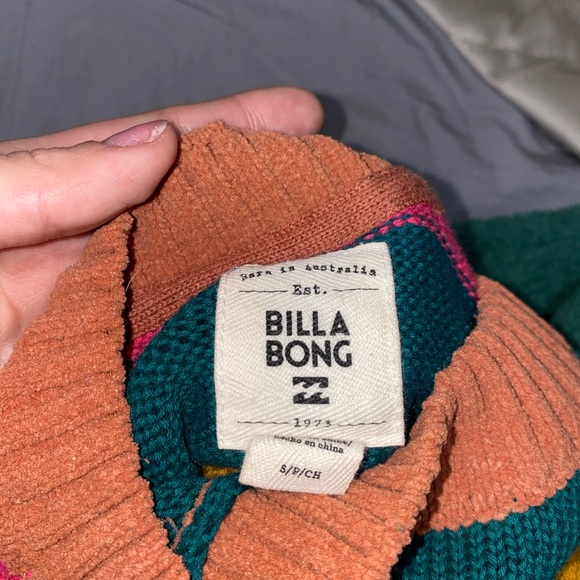 Colourful Striped Long Sleeve Sweater | size: S | BillaBong - Picture 4 of 6